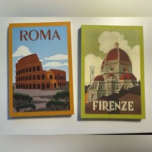 Vintage Style Roma and Firenze note pads